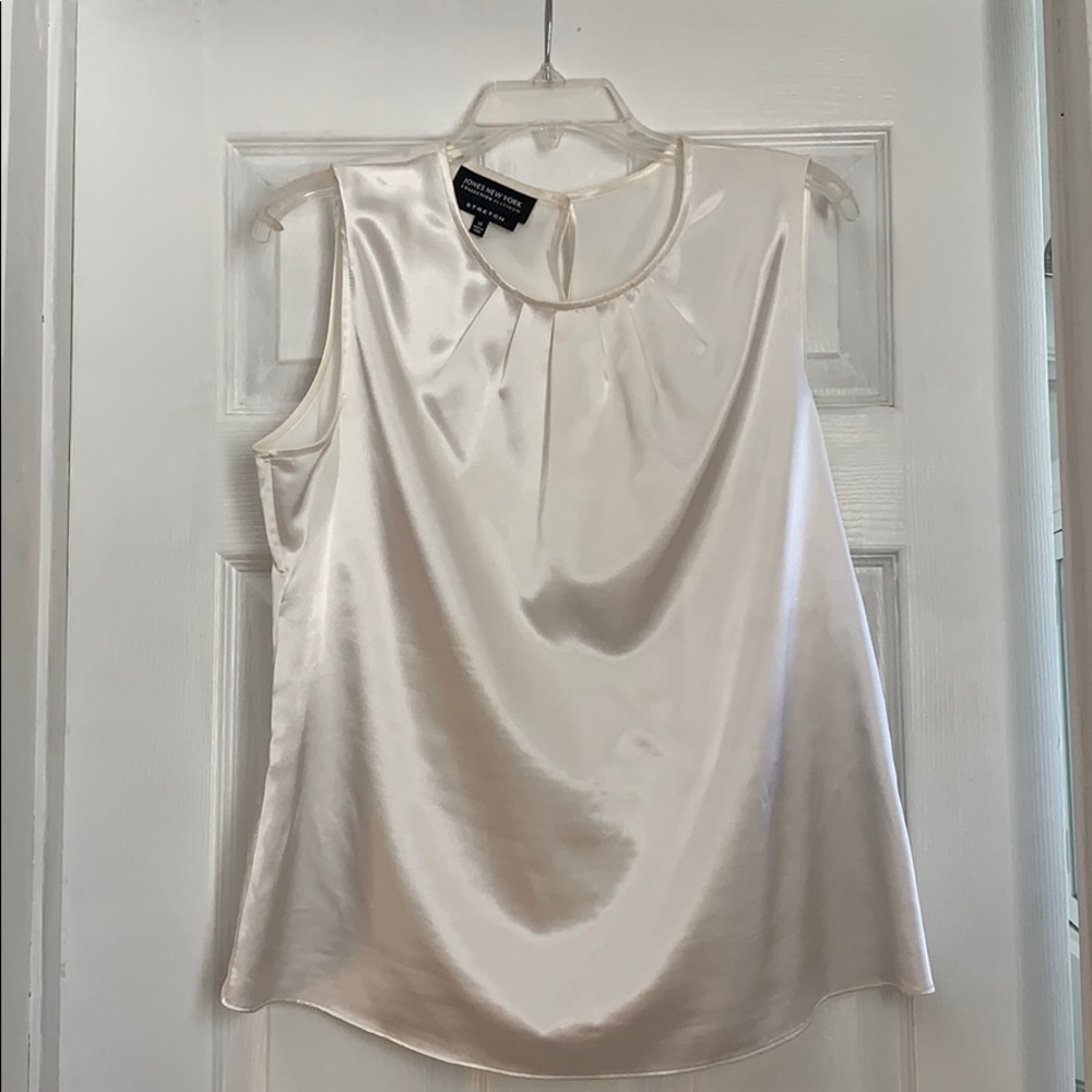 Cream color silk top